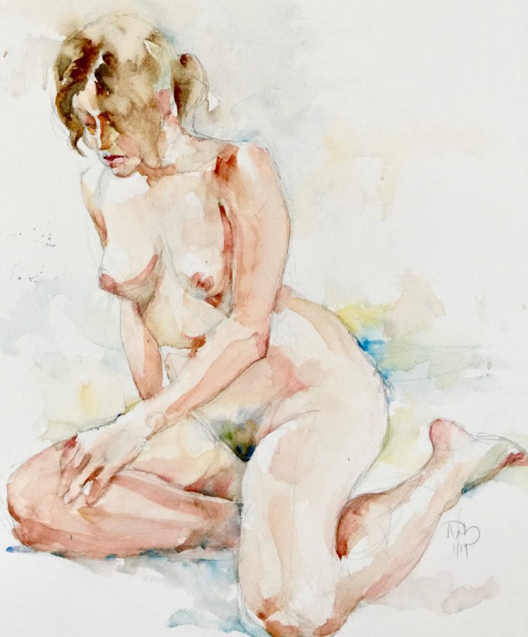 Seated nude